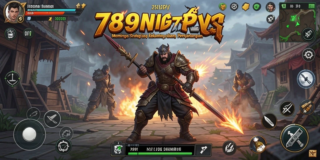 Tampilan gameplay epik dalam <strong>789RP</strong> yang menggambarkan strategi tempur.