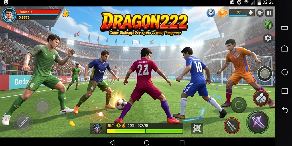 Tangkapan layar gameplay menarik dari DRAGON222 yang menunjukkan aksi olahraga.