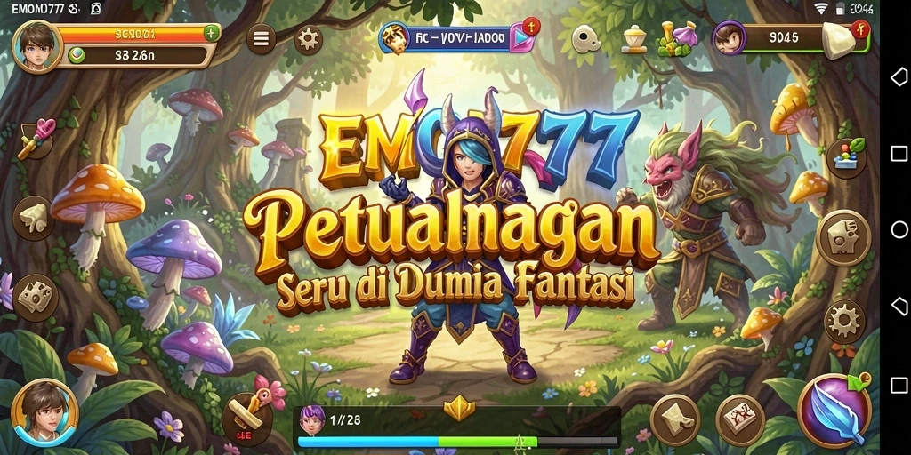 Screenshot gameplay EMON777 menunjukkan aksi petualangan yang mengasyikkan dan menantang.