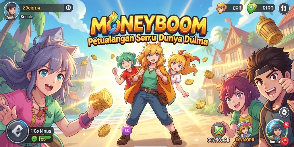 Tampilan gameplay MONEYBOOM yang menarik dan penuh aksi.
