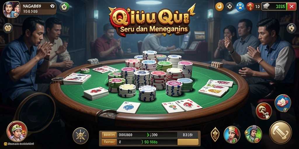 Screenshot permainan QiuQiu NAGA889 yang seru dan menarik.