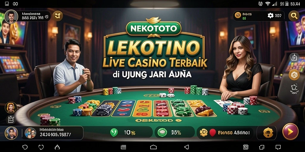 Tampilan gameplay seru dari NEKOTOTO Live Casino.