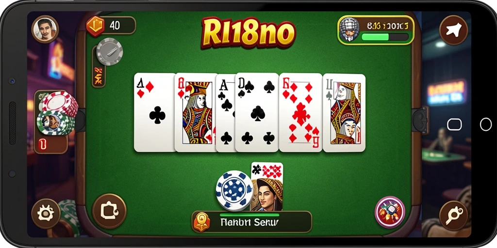 Screenshot gameplay RI188 menampilkan aksi seru dalam bermain domino.