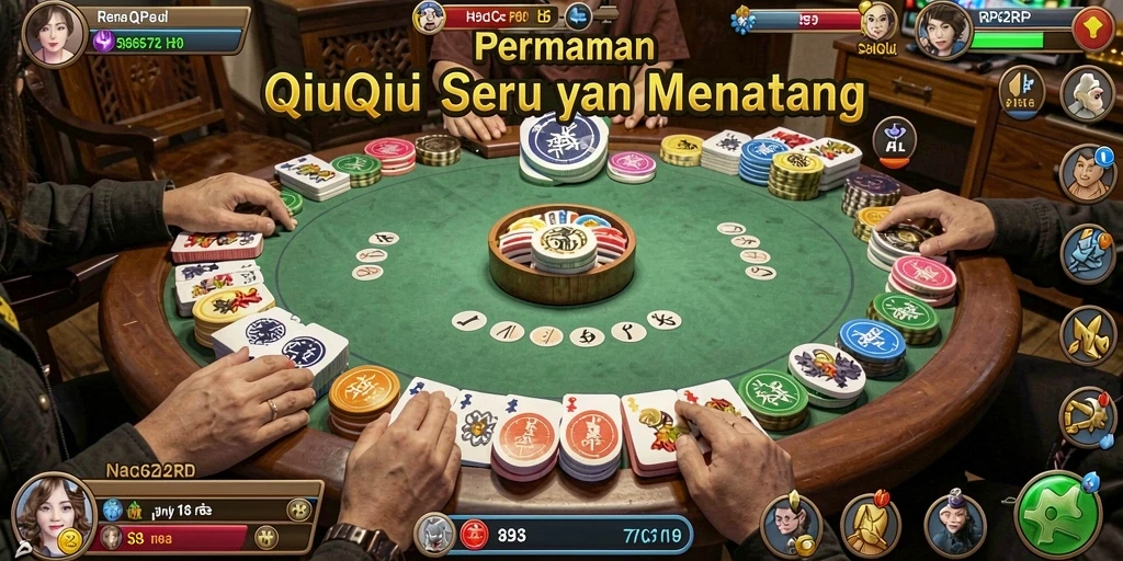 Tampilan gameplay seru permainan QiuQiu RP62RP.