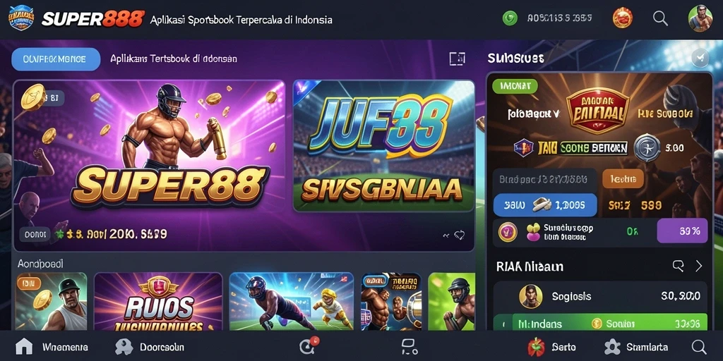 Tampilan gameplay menarik dari aplikasi SPORTSBOOK SUPER88.