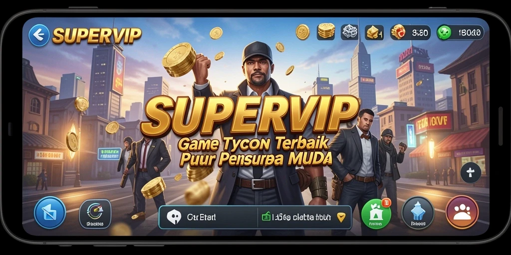 Tampilan layar permainan SUPERVIP yang menegangkan dan penuh strategi.