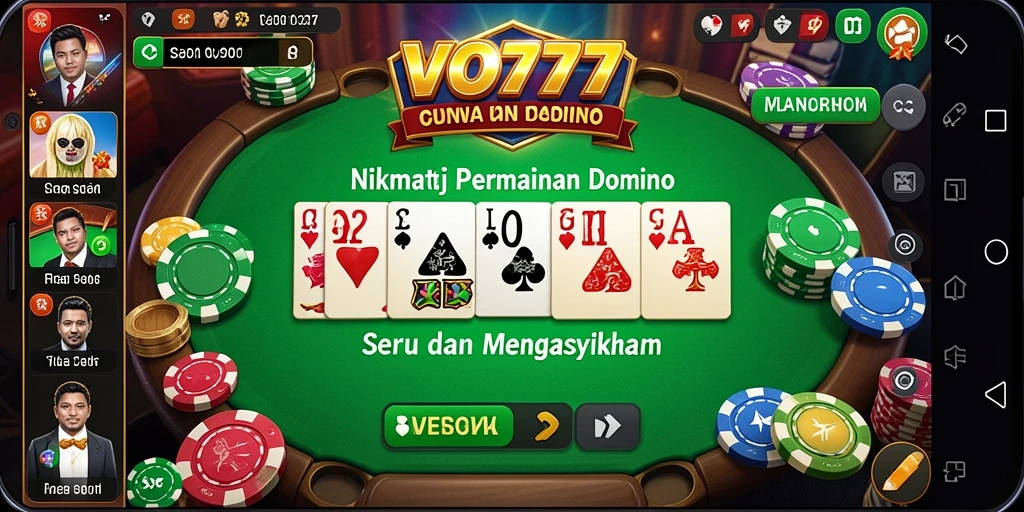 Tampilan game Domino VO777 yang menarik dan interaktif.